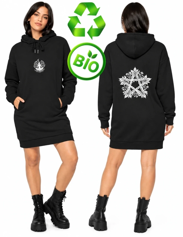 Robe à capuche écologique « Méditation et Nature »