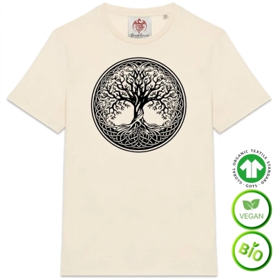 T-shirt bio « Arbre de vie celte et Awen » (épais)