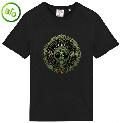 T-shirt unisexe à motif celtique païen en coton biologique – Confort et style éco-responsable