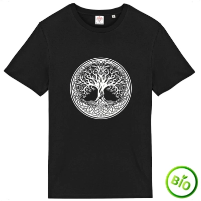 T-shirt bio « Arbre de vie celtique et Awen » (léger)