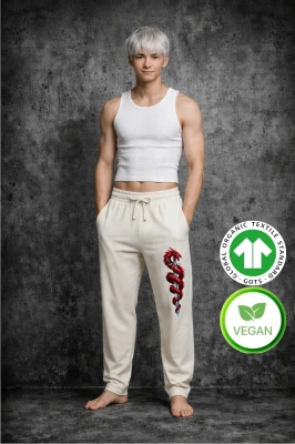 Pantalons de jogging Native Spirit – Sigil Dragon and Sword • Coton bio et polyester recyclé