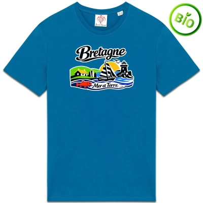 T-shirt Unisexe Premium « Bretagne : Mer et Terre »