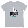 T-shirt enfant Hermine blanc « Breizh » en coton biologique