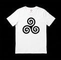 T-shirt en coton en conversion biologique – Unisexe, Légèreté et Écoresponsabilité avec motif Triskell