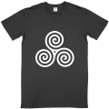 T-shirt en coton en conversion biologique – Unisexe, Légèreté et Écoresponsabilité avec motif Triskell