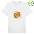 T-shirt unisexe en coton bio Soleil Vintage | T-shirt graphique