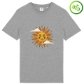 T-shirt unisexe en coton bio Soleil Vintage | T-shirt graphique